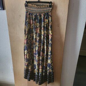 Anthropologie "farm" full length floral skirt - small